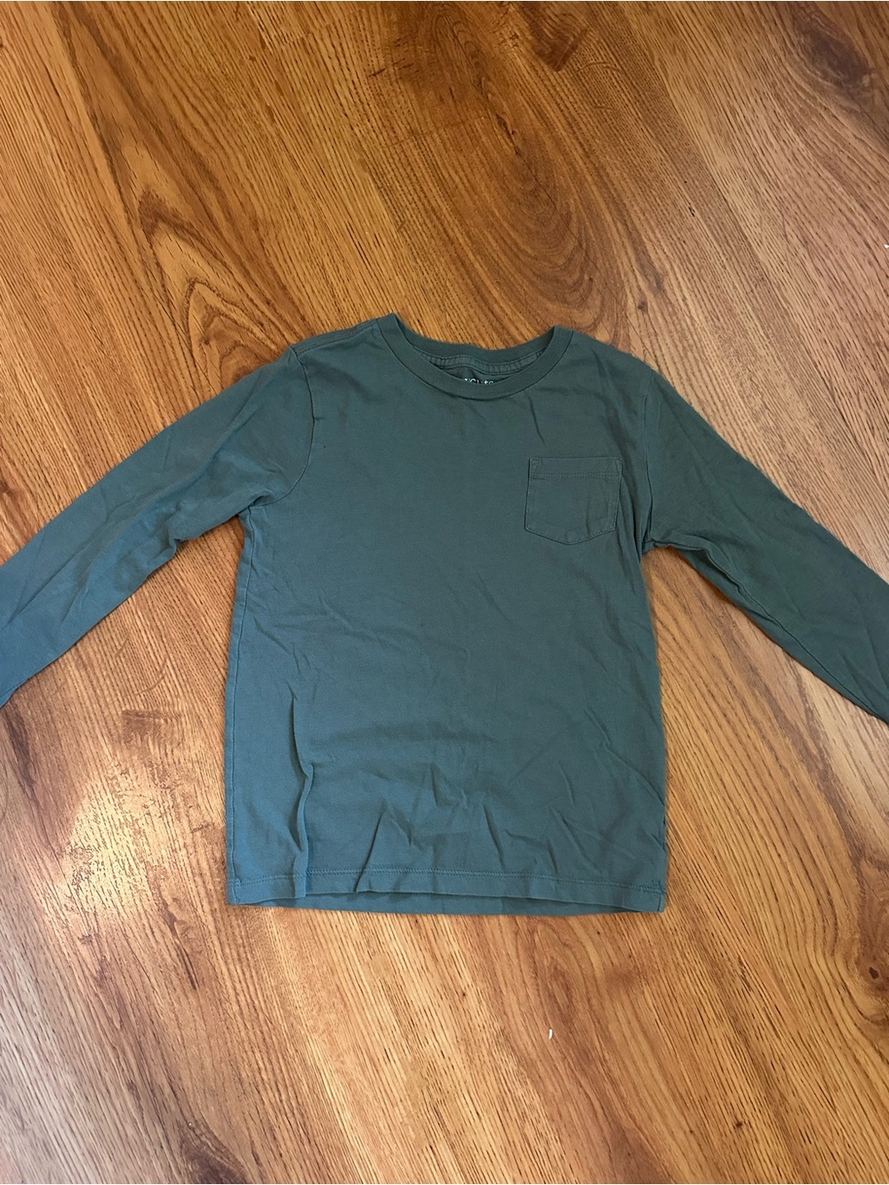 J. Crew Boys' Long-Sleeve Pocket Tee in Olive
